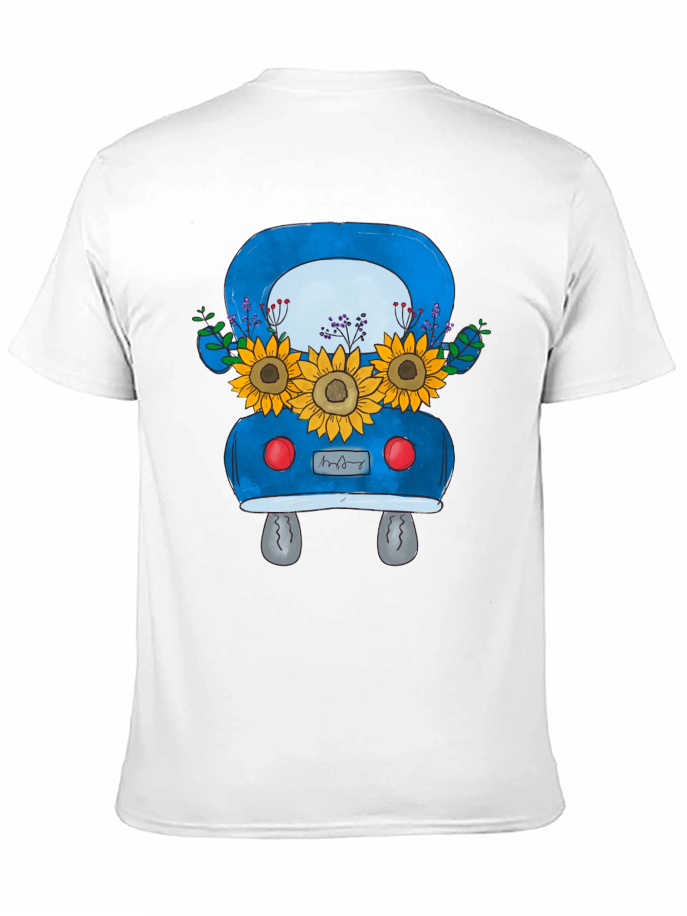 Black Sunflower Truck Graphic Tee - Black view 11