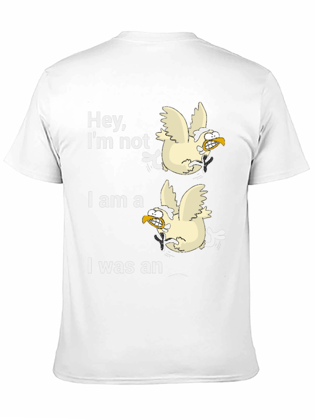 Black Funny Chicken T-Shirt: Hey, I'm Not! view 11
