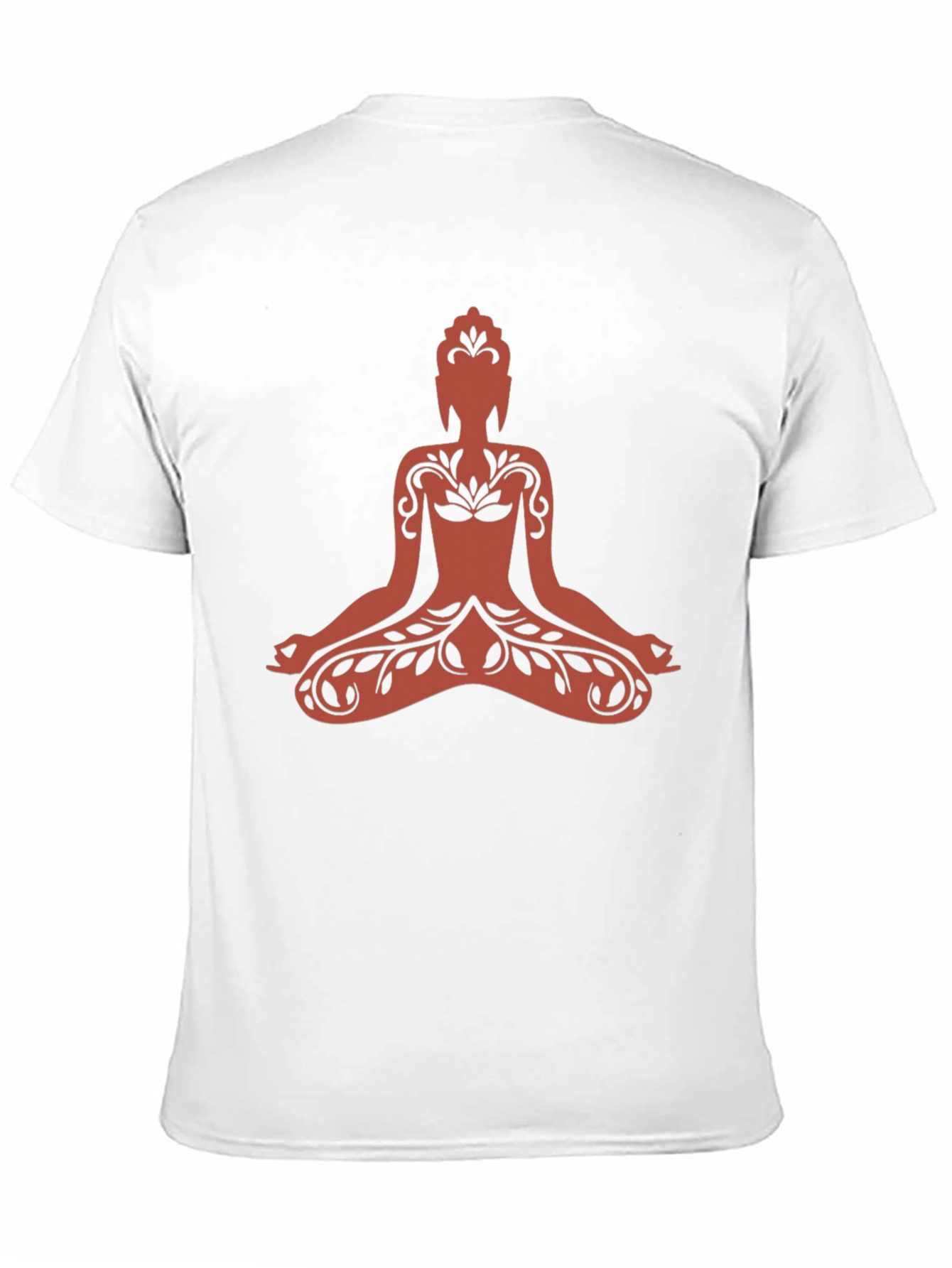 Buddha Graphic Tee - Black Cotton Meditative Design - 11