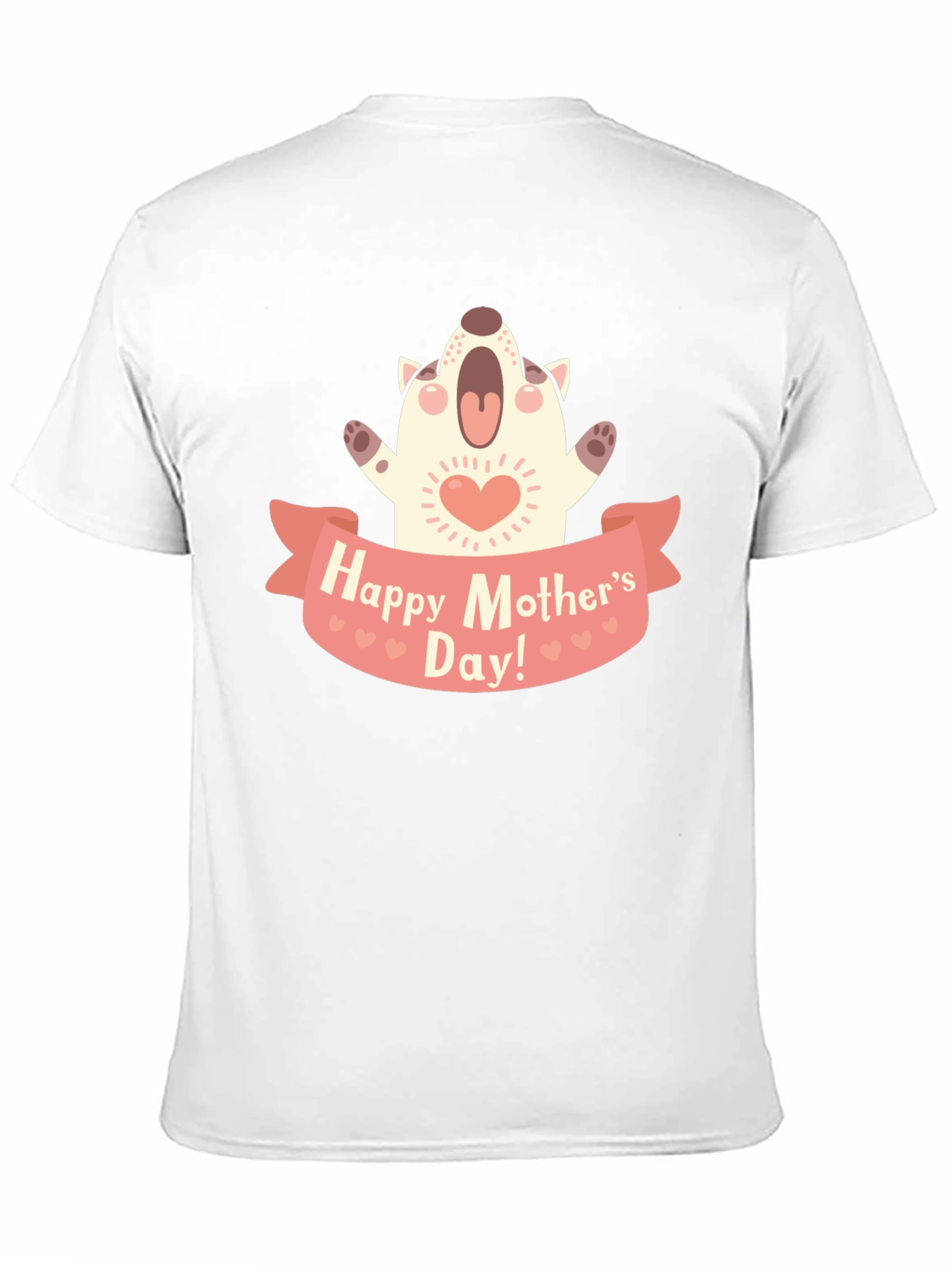 Black Happy Mother's Day Dog Graphic T-Shirt view 11