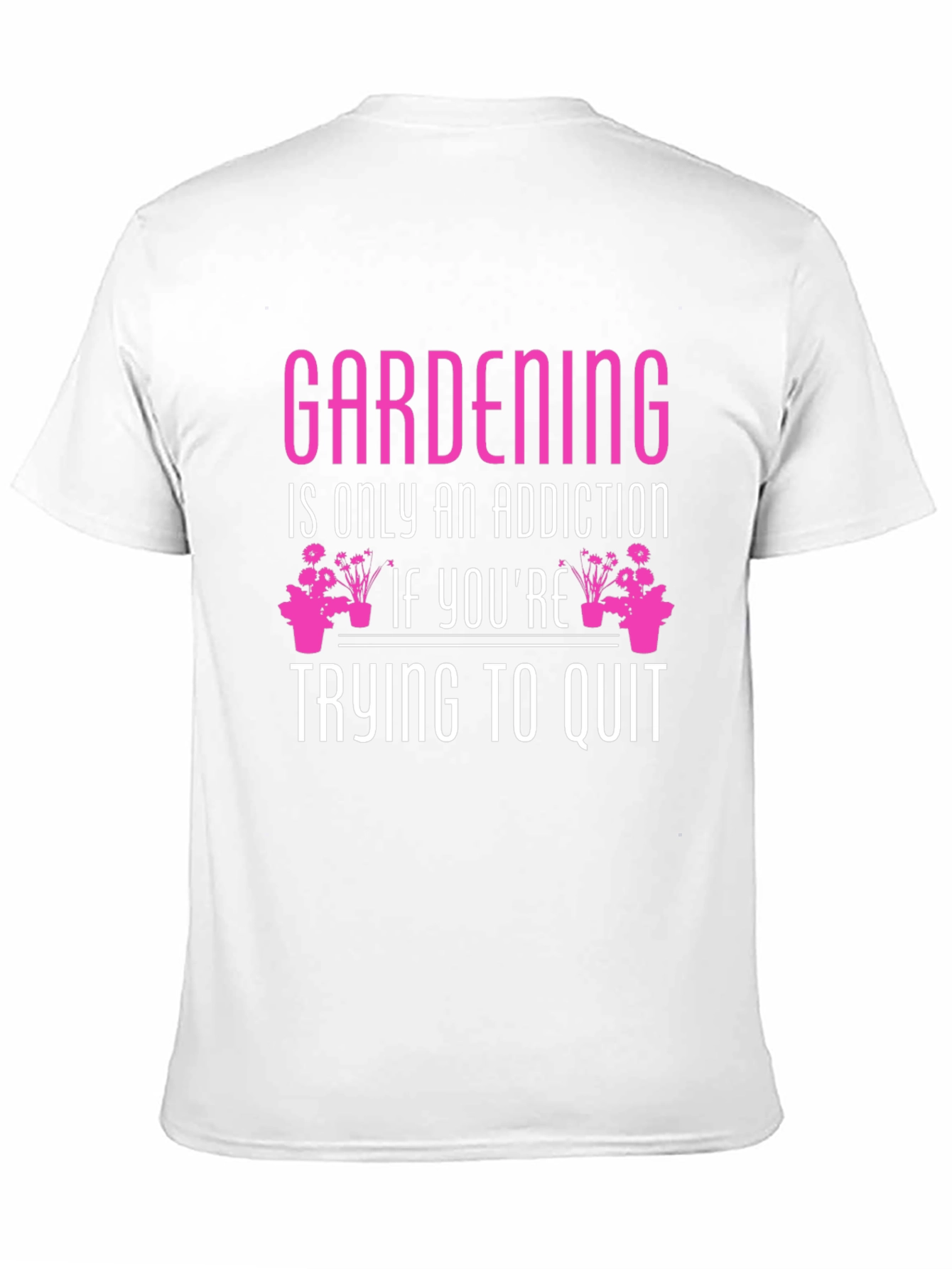 Black Gardening Addiction T-Shirt view 11