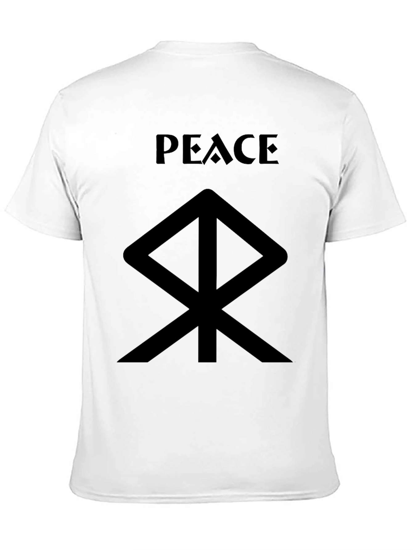 Black Peace Symbol Graphic Tee - Black T-Shirt view 11