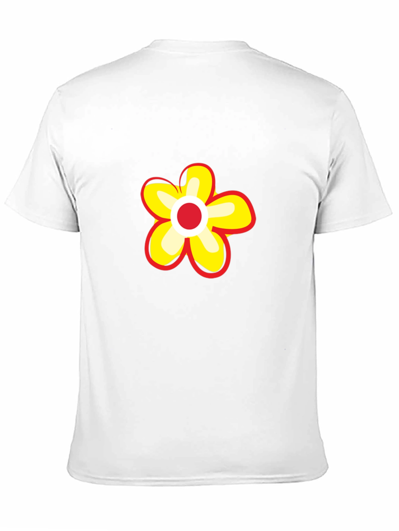 Black Black T-Shirt with Flower Graphic view 11