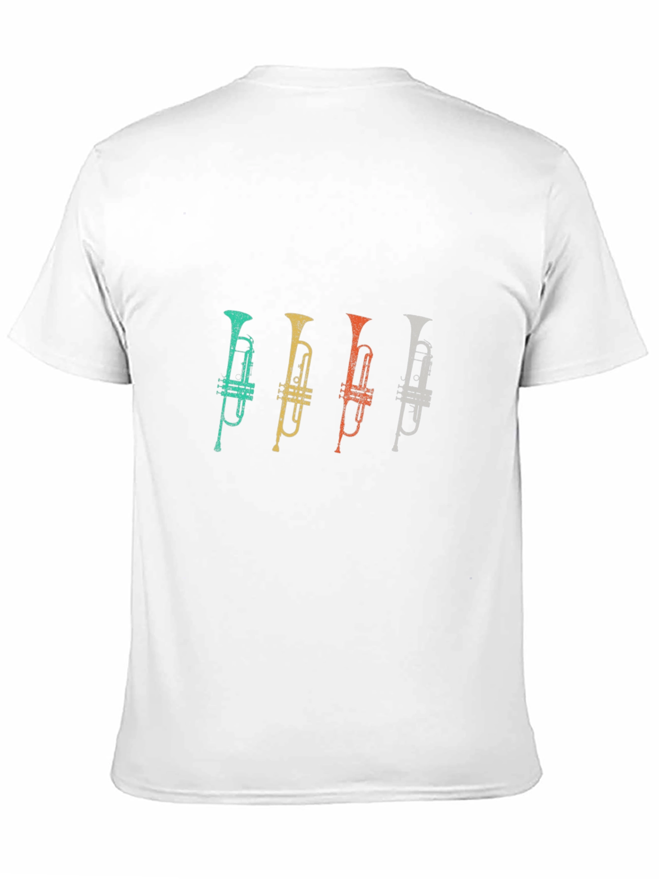 Black Retro Trumpet T-Shirt - Music Lover's Tee view 11