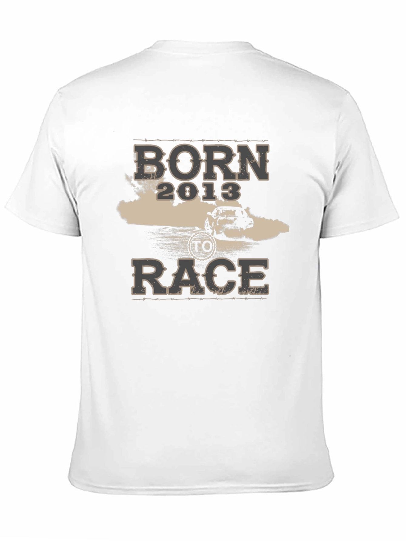 Black Born to Race T-Shirt - Car Enthusiast Apparel view 11