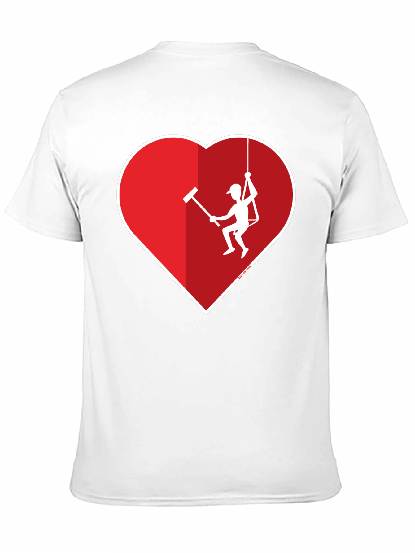 Black Heart Window Washer Graphic Tee view 11