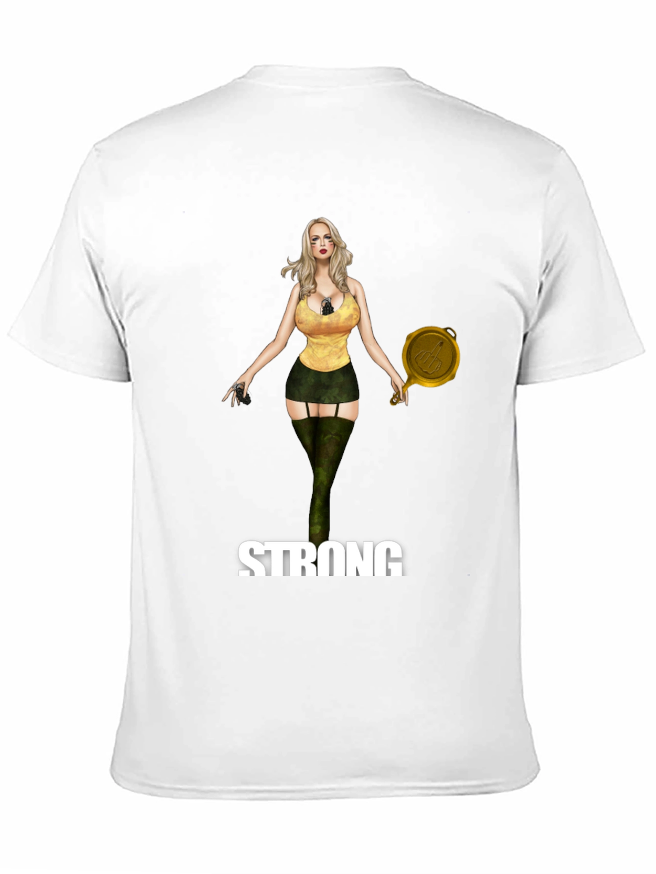 Black Strong Woman Graphic Black T-Shirt view 11
