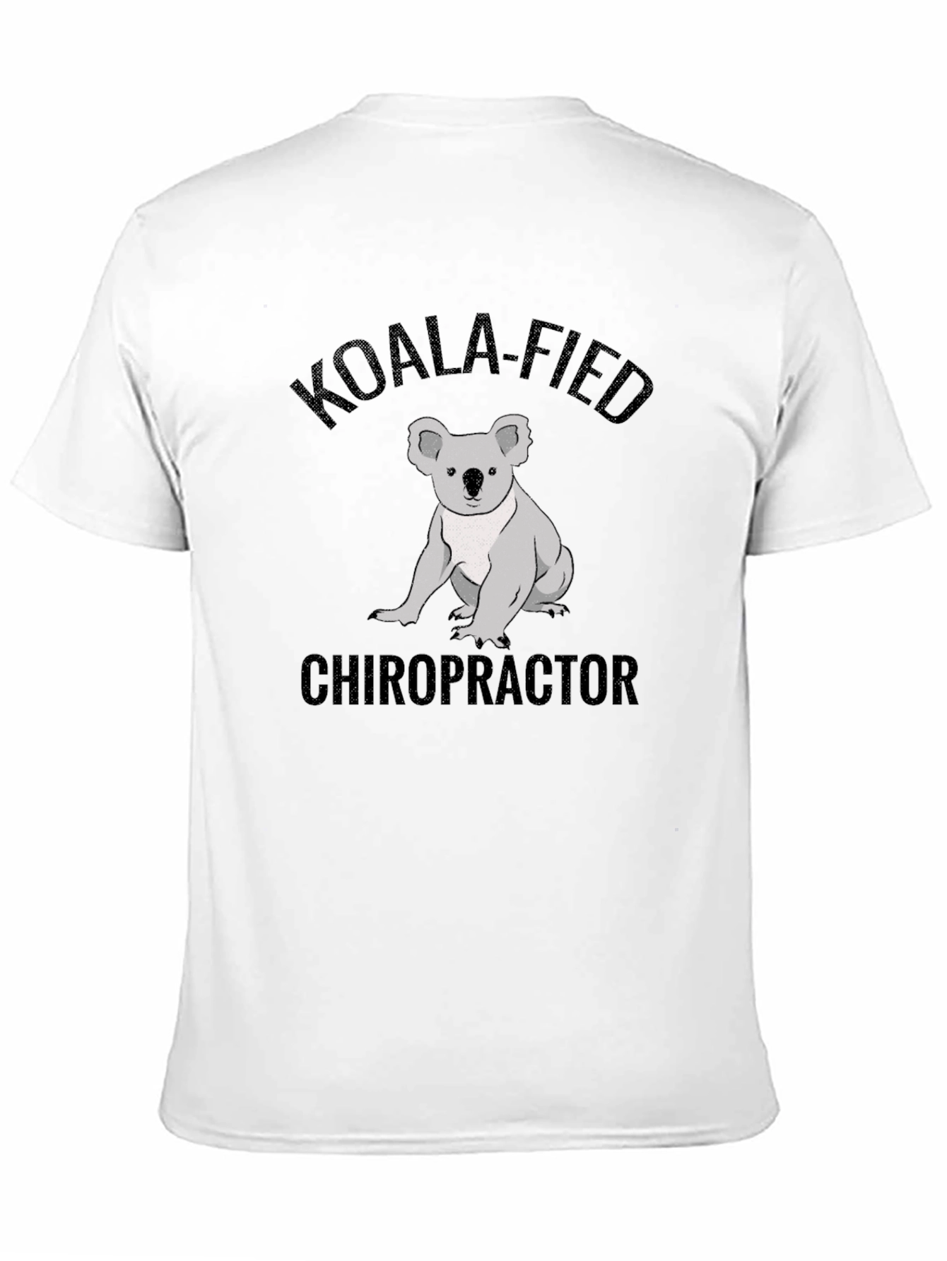 Black Koala-Fied Chiropractor T-Shirt - Funny Animal Tee view 11