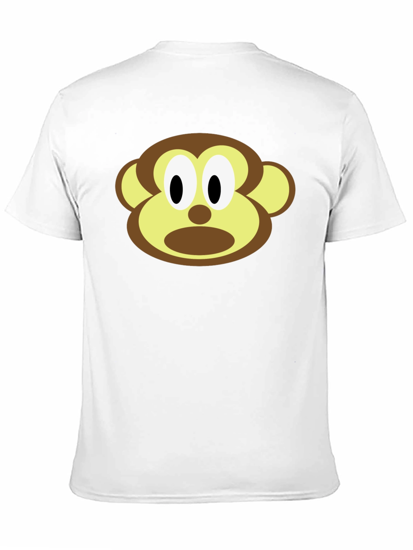 Black Monkey Face Graphic Tee - Unisex Black T-Shirt view 11