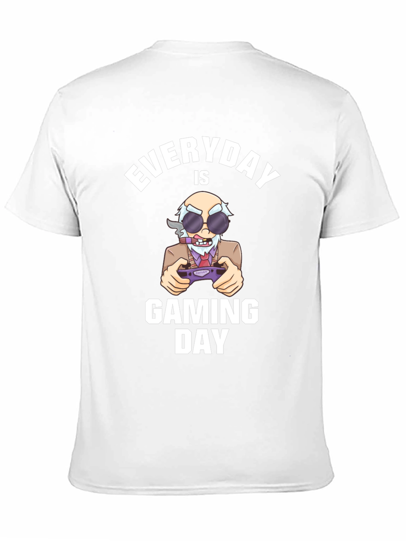 Black Everyday Is Gaming Day T-Shirt view 11