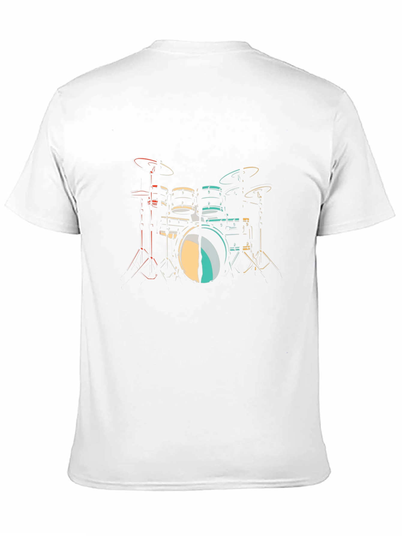 Black Drum Kit Graphic Print T-Shirt view 11