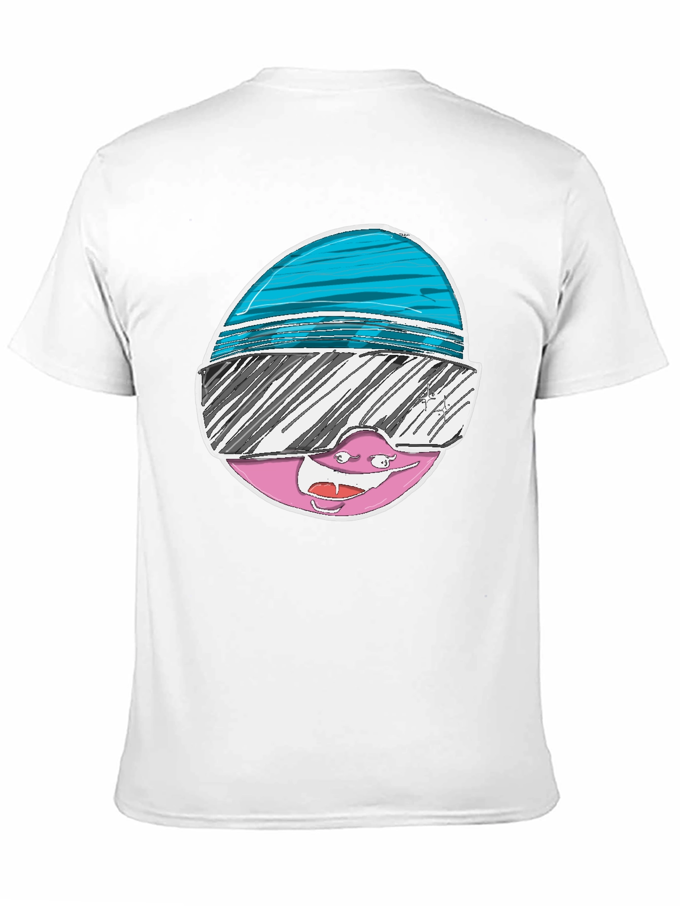 Black Cartoon Character Graphic Tee view 11