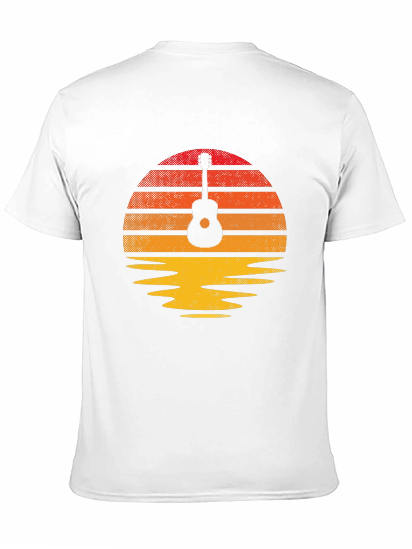 Black Guitar Sunset Graphic Tee - Retro Vibe view 11