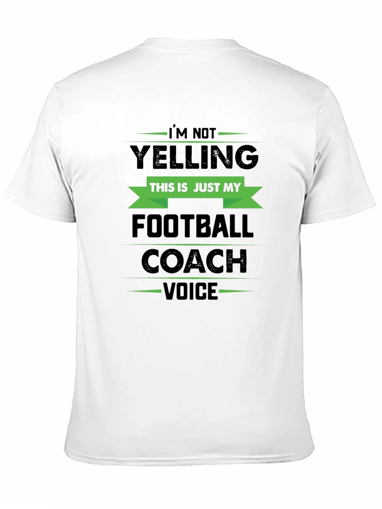 Black Football Coach Voice Graphic T-Shirt view 11