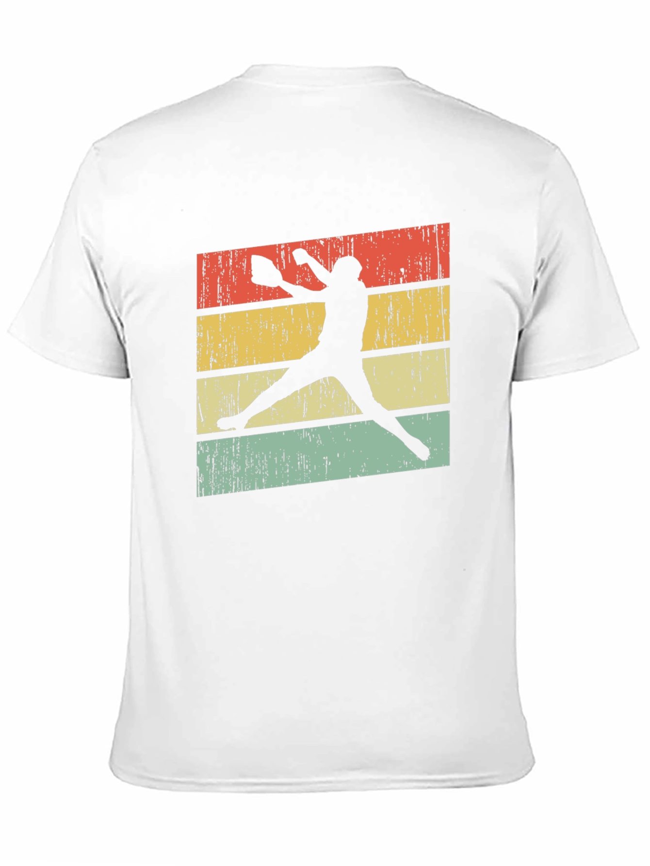 Black Vintage Softball Player T-Shirt view 11
