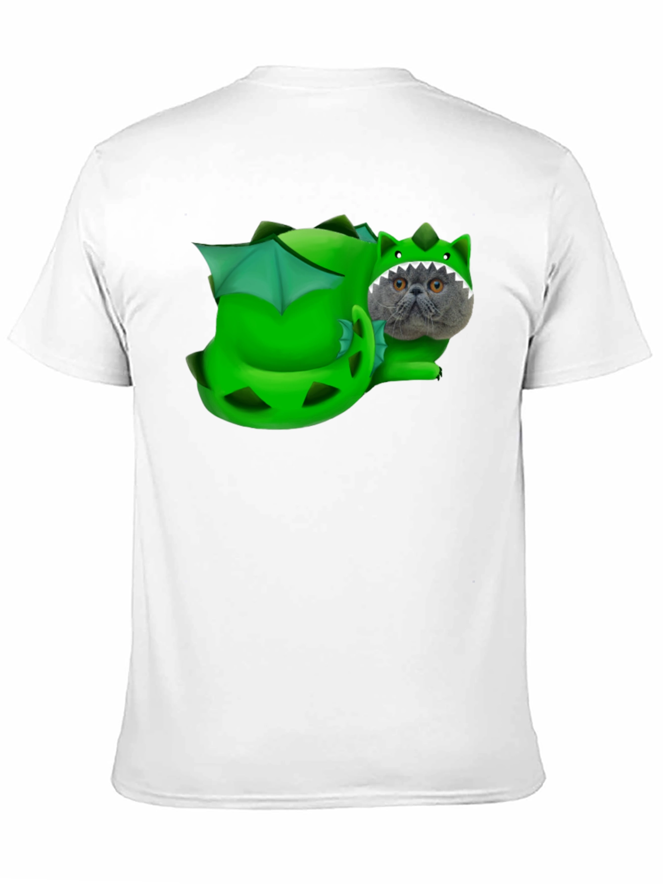 Black Dragon Cat T-Shirt: Funny Pet Graphic Tee view 11