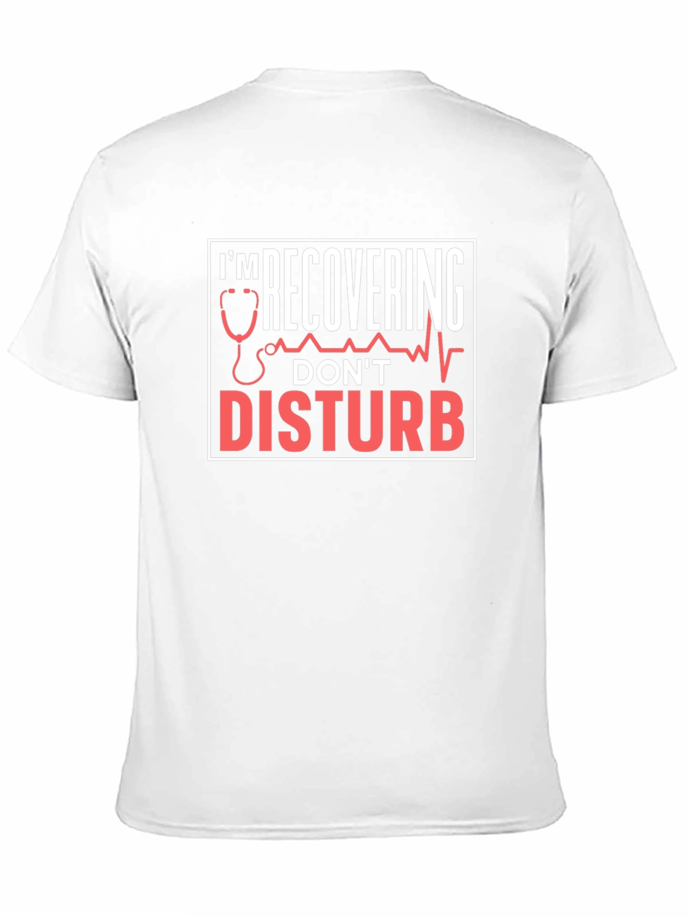 Black Recovering Don't Disturb Graphic Tee view 11