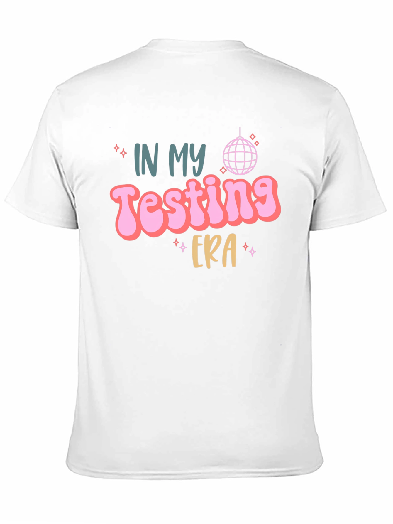 Black Testing Era Graphic Tee - Black Cotton T-Shirt view 11