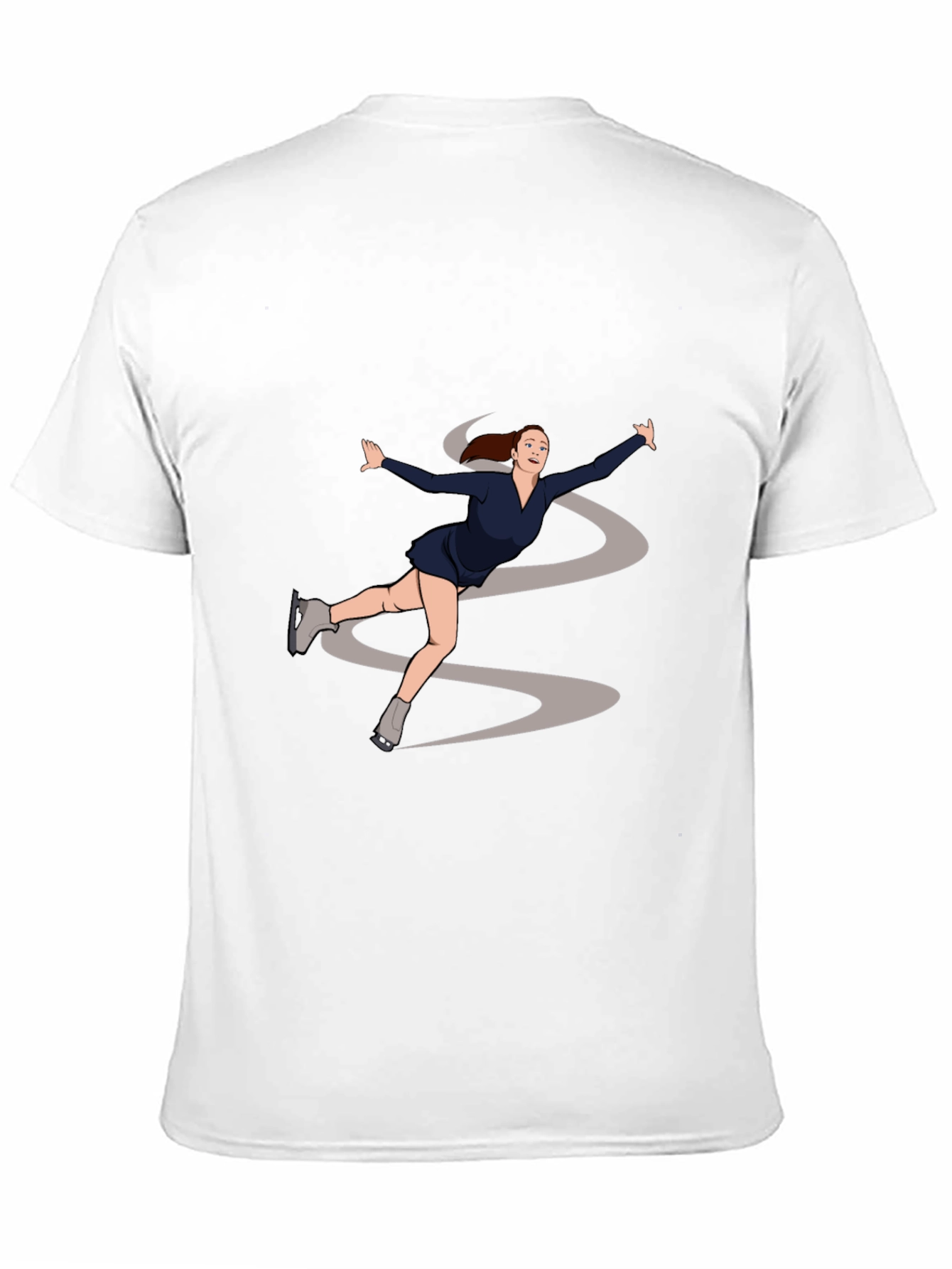 Black Figure Skating Graphic Tee - Black view 11