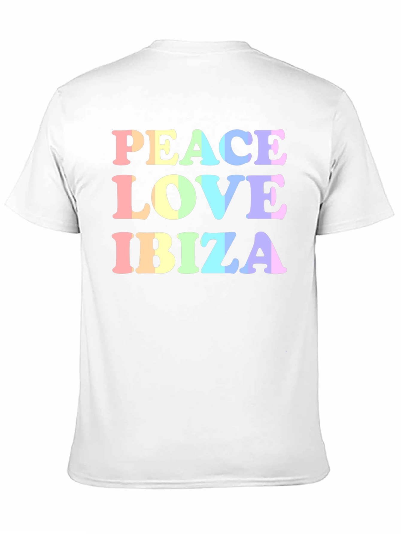 Black Peace Love Ibiza Graphic T-Shirt view 11