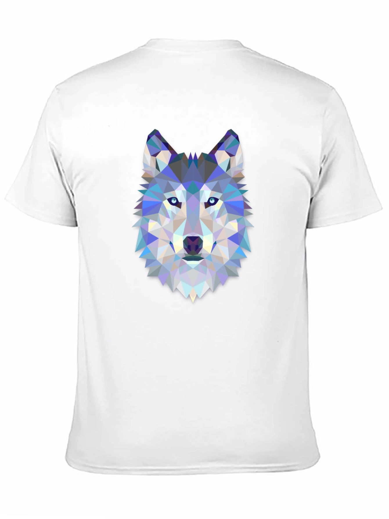 Black Geometric Wolf Graphic Tee - Black view 11