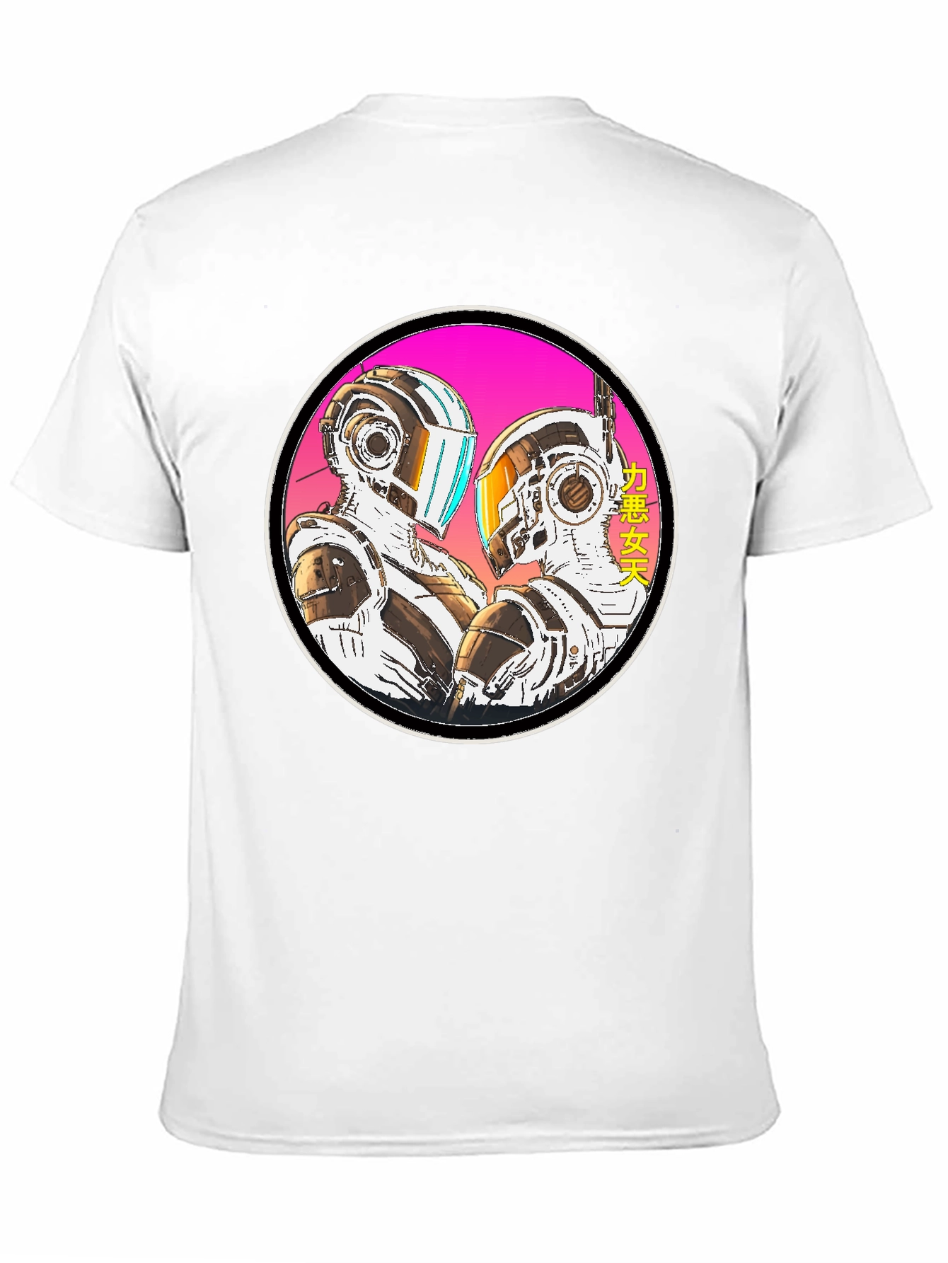 Black Retro Robot T-Shirt view 11