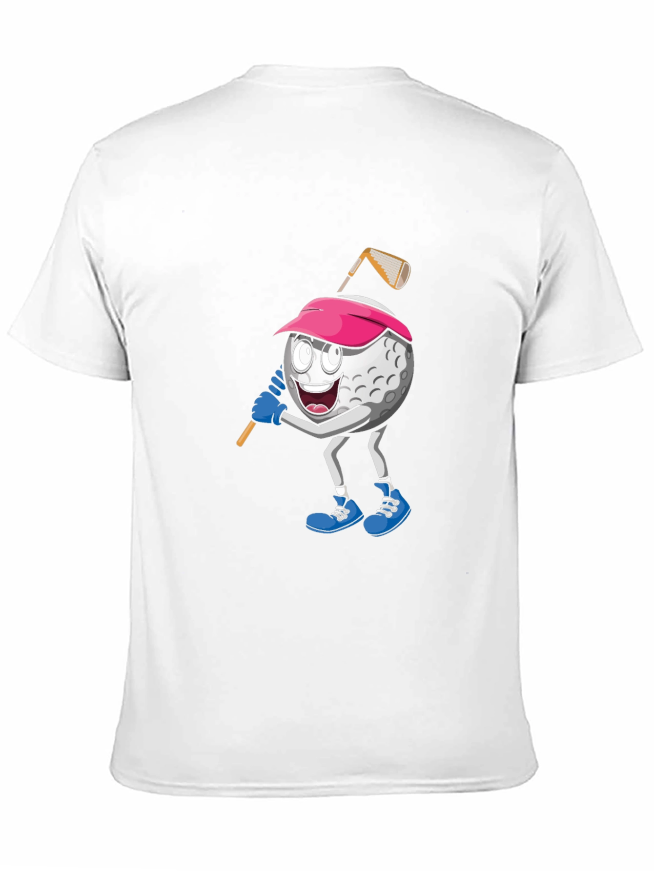 Black Golf Ball Cartoon Black T-Shirt view 11