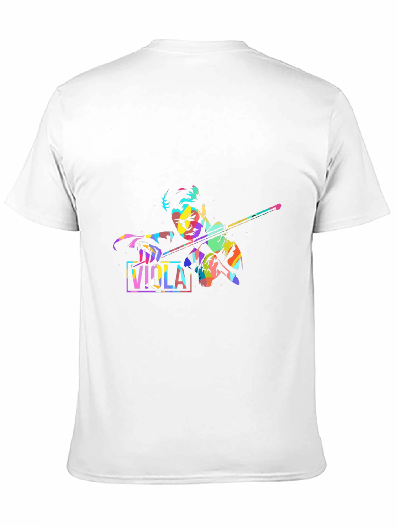 Black Viola Player Graphic T-Shirt - Cool Musical Tee view 11