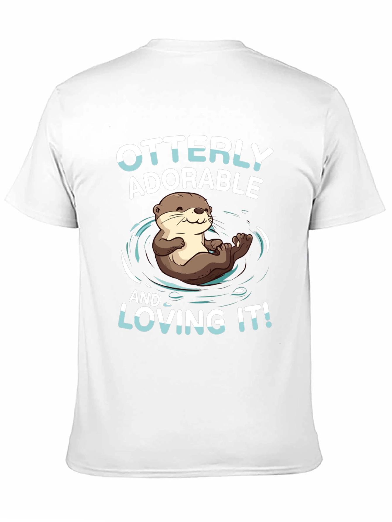 Black Otterly Adorable T-Shirt - Cute Otter Design view 11