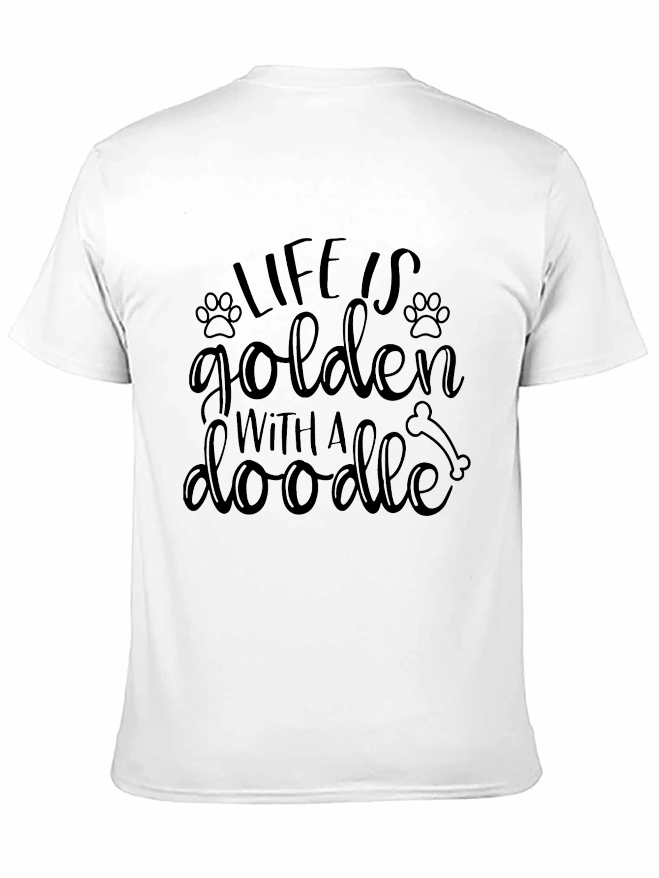 Black Life is Golden With a Doodle Dog T-Shirt view 11