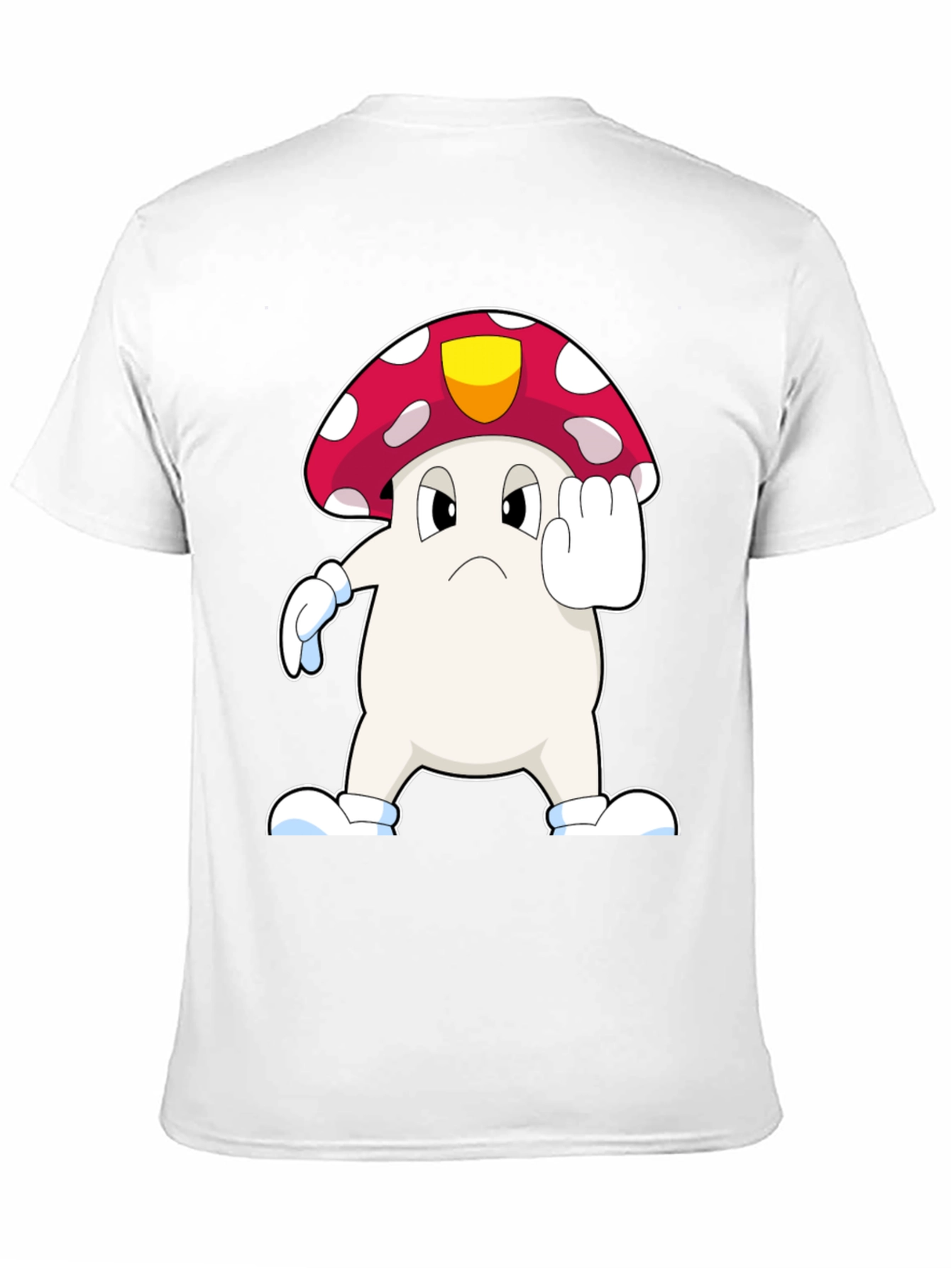 Black Mushroom Cartoon T-Shirt view 11