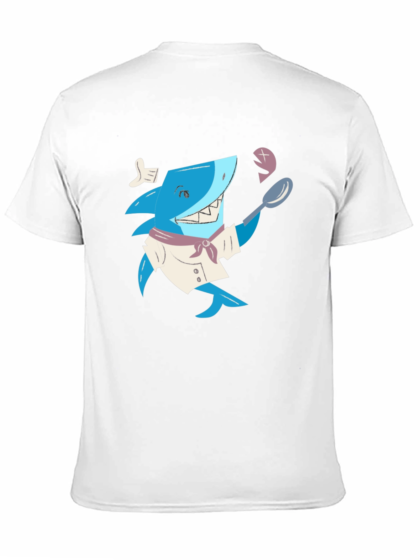 Black Chef Shark Graphic T-Shirt - Black view 11