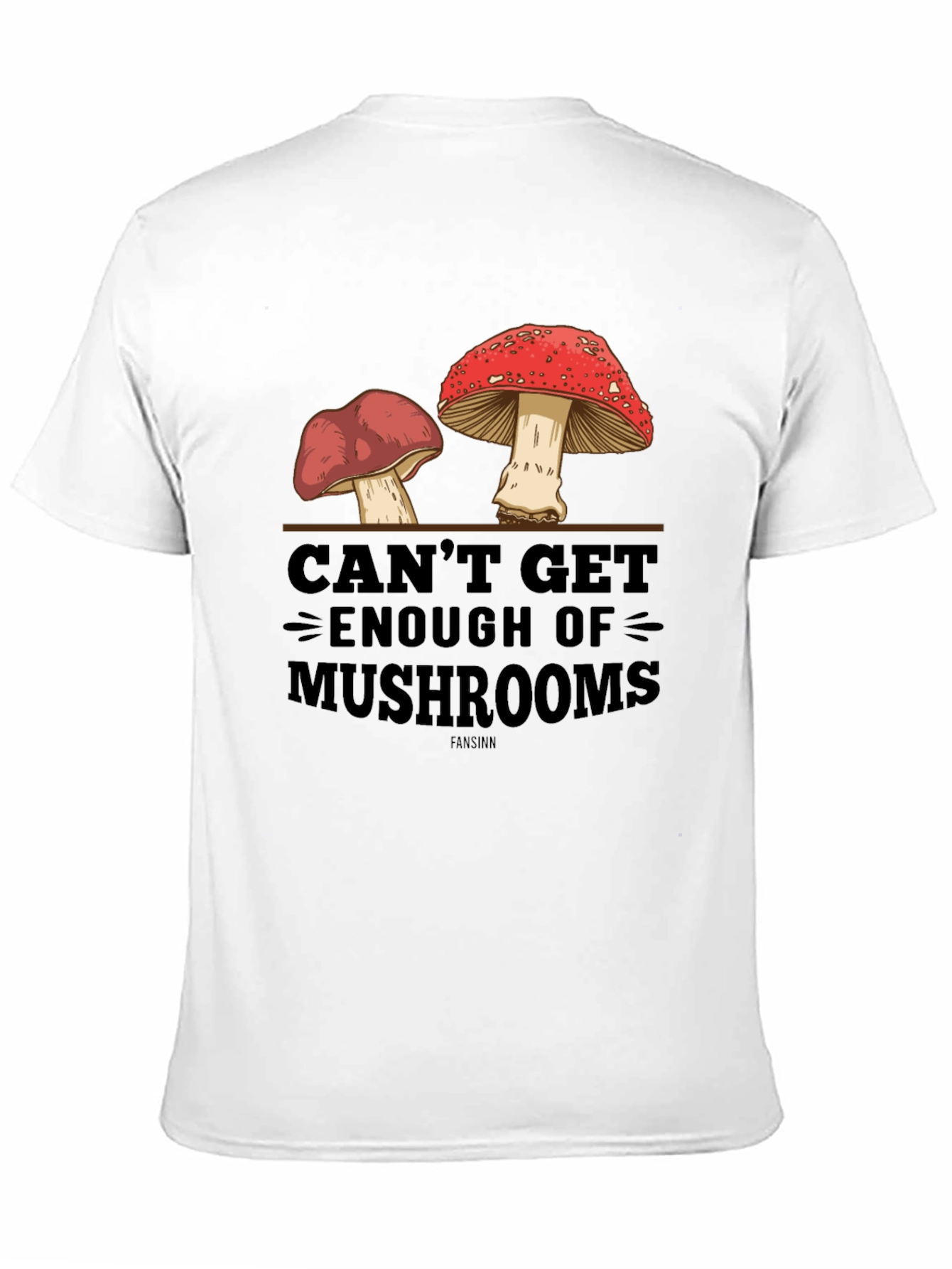 Black Mushroom Graphic T-Shirt - Unique Design view 11