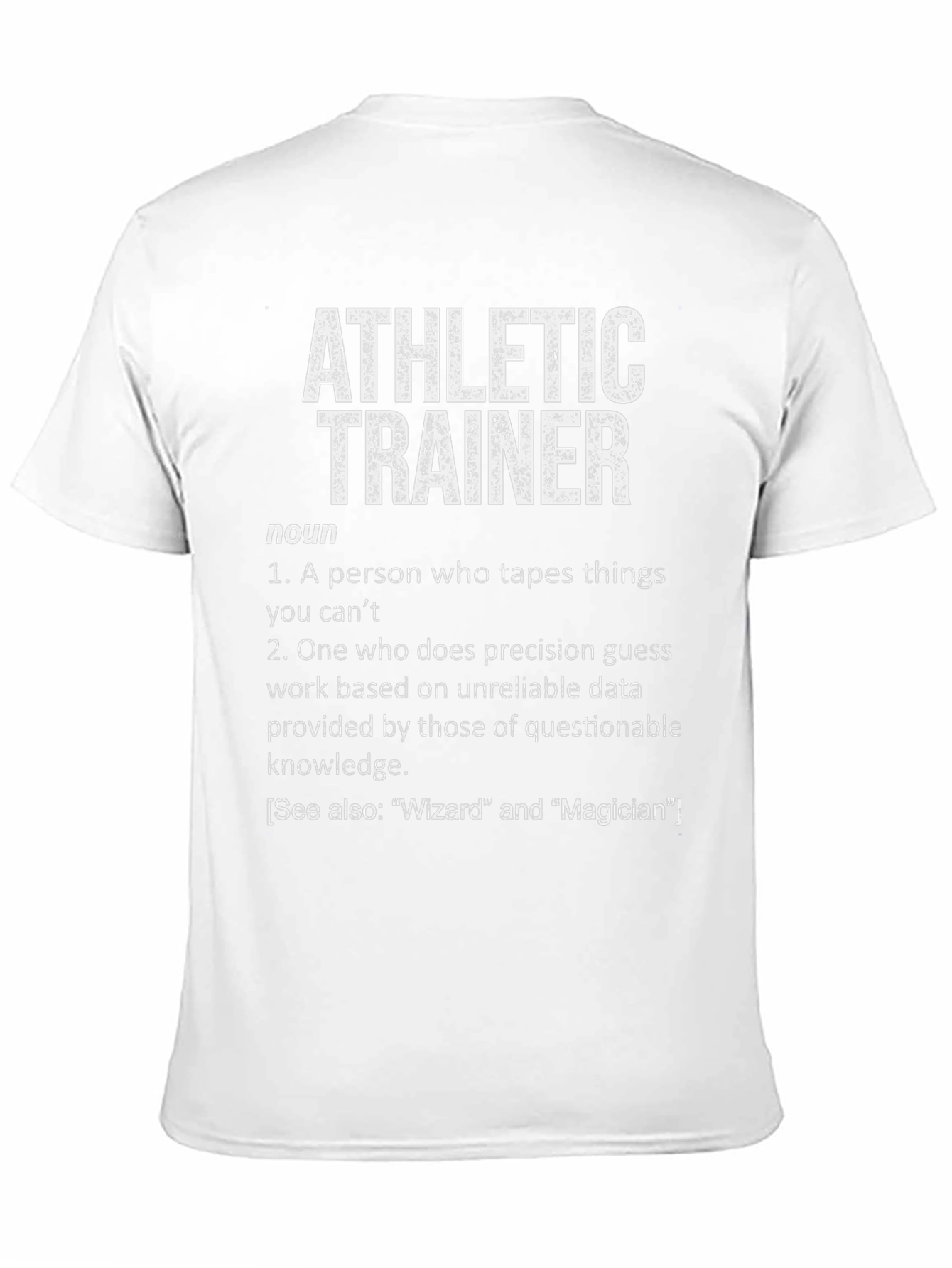 Black Athletic Trainer Definition T-Shirt view 11