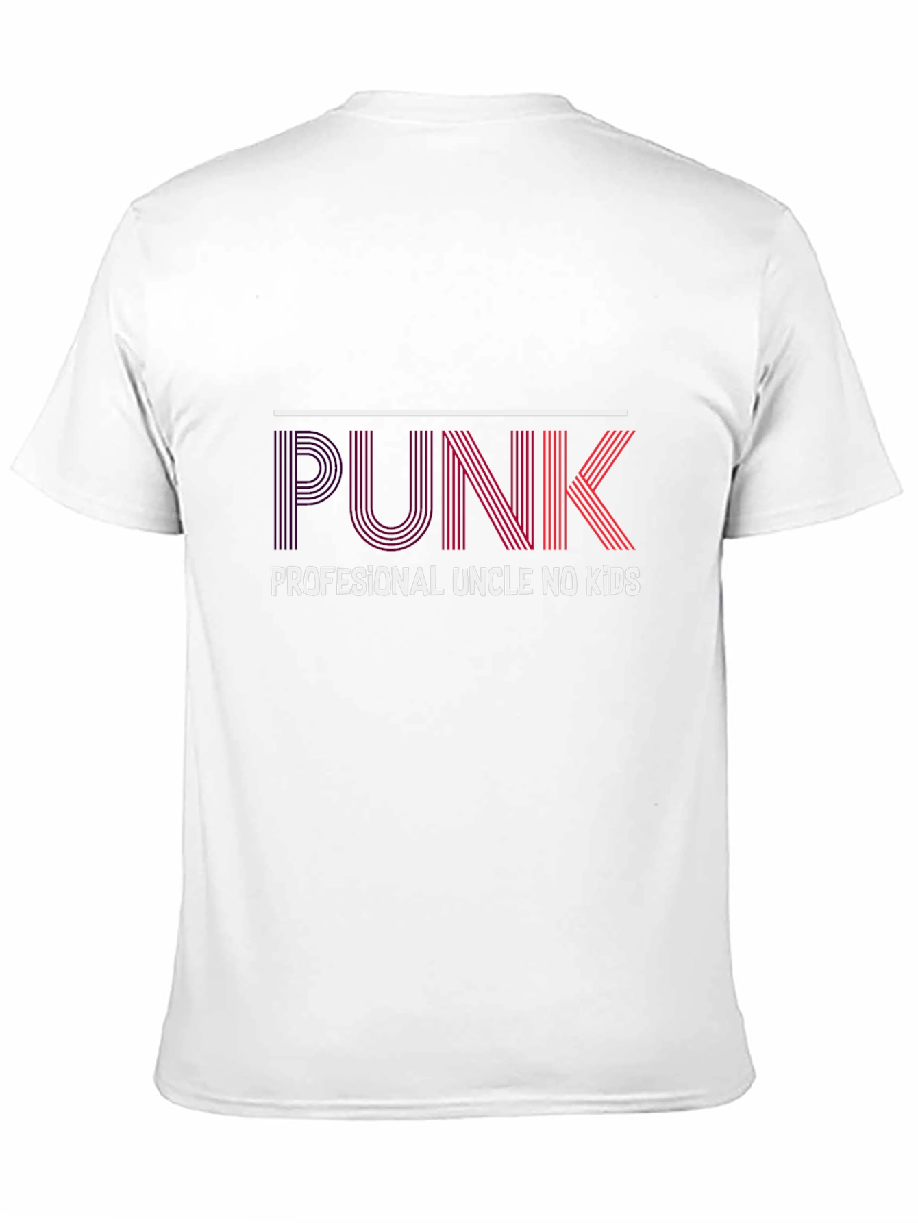 Black PUNK Professional Uncle No Kids Black T-Shirt view 11