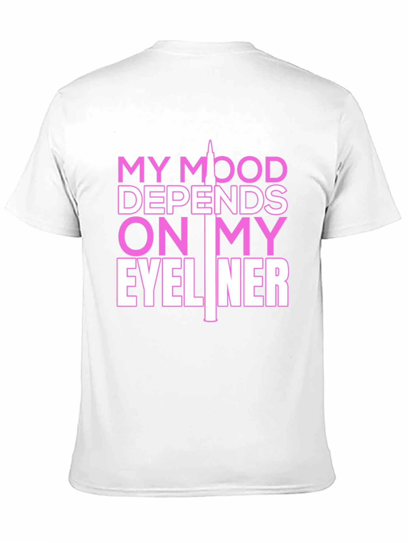 Black My Mood Eyeliner Graphic Tee - Black view 11
