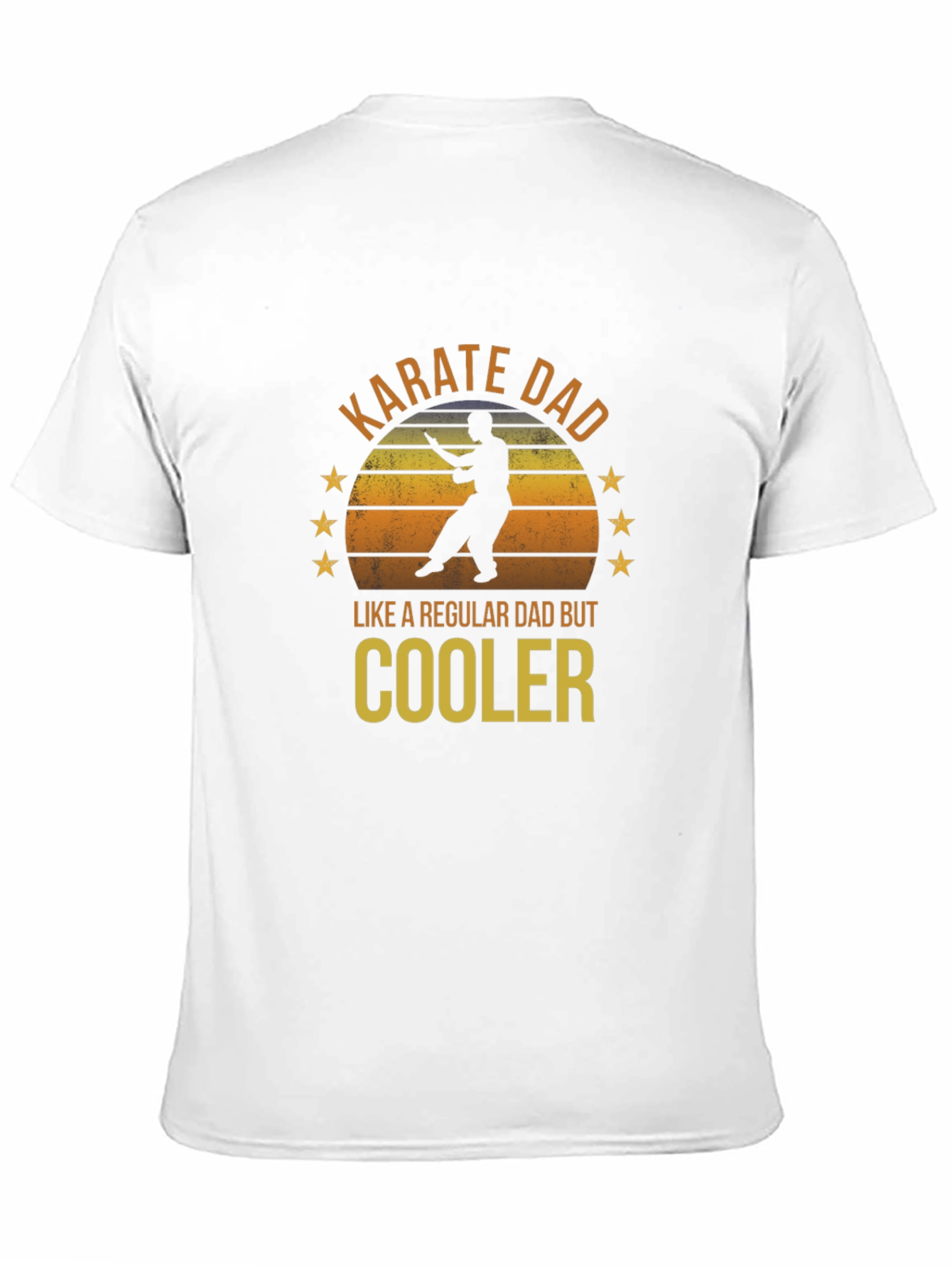 Black Karate Dad T-Shirt - Cool Father's Day Gift view 11
