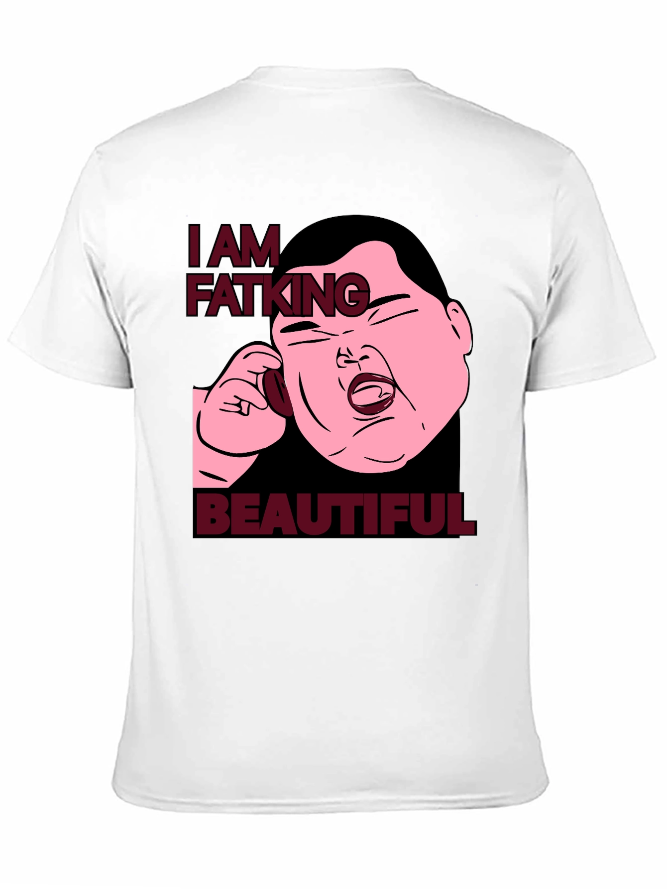 Black I Am Fatking Beautiful Graphic Tee view 11