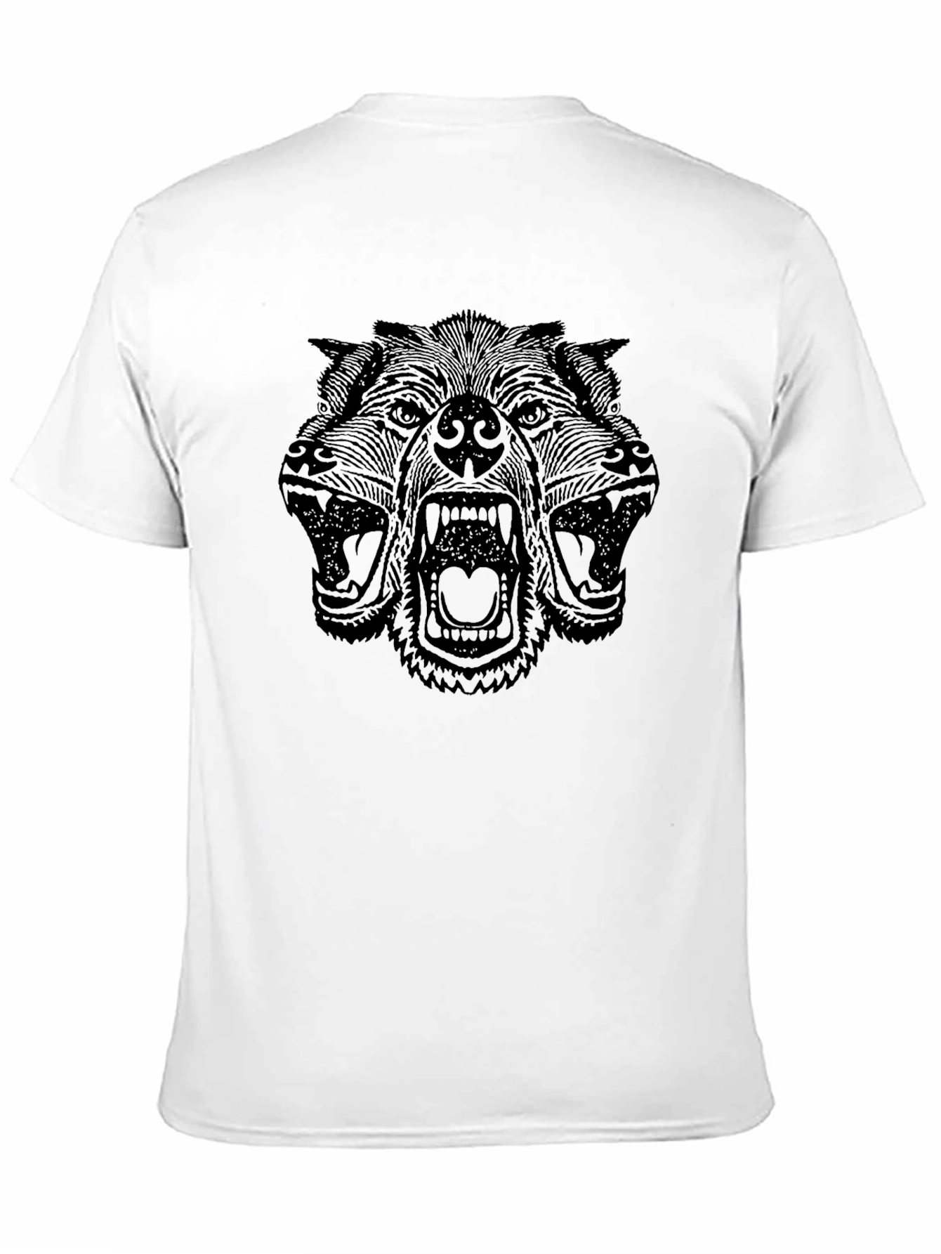 Black Cerberus Graphic Print Tee - Black view 11