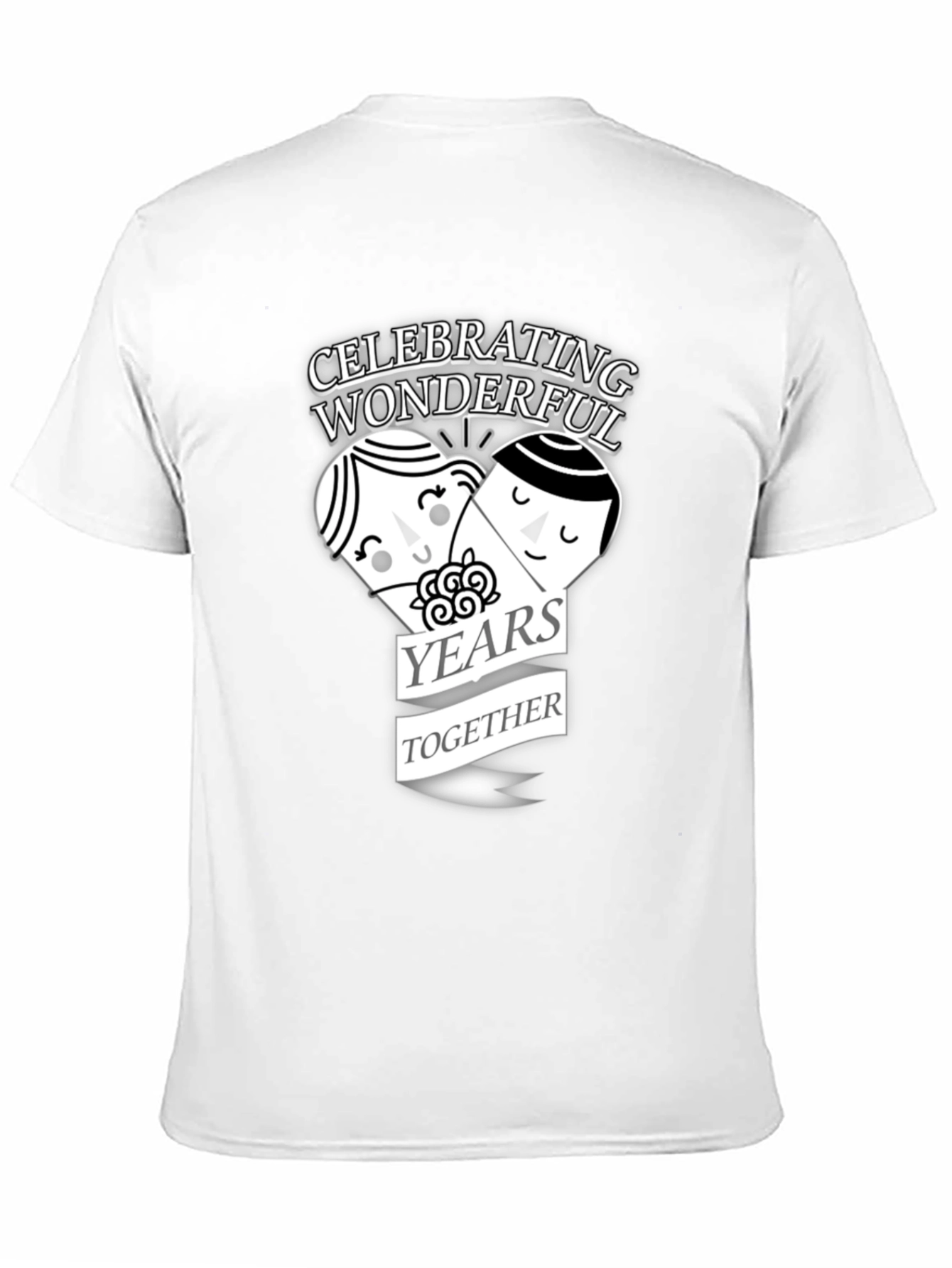 Black Celebrating Wonderful Years Together T-Shirt view 11