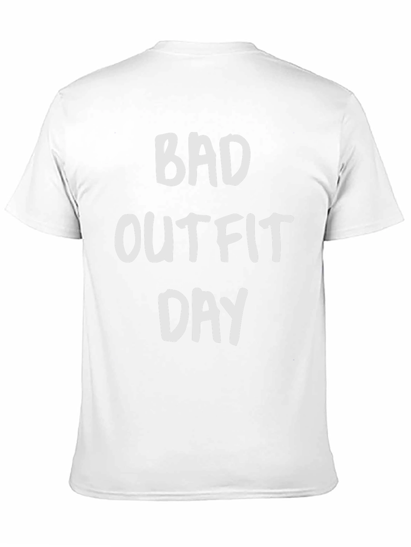 Black Bad Outfit Day Funny Graphic T-Shirt view 11