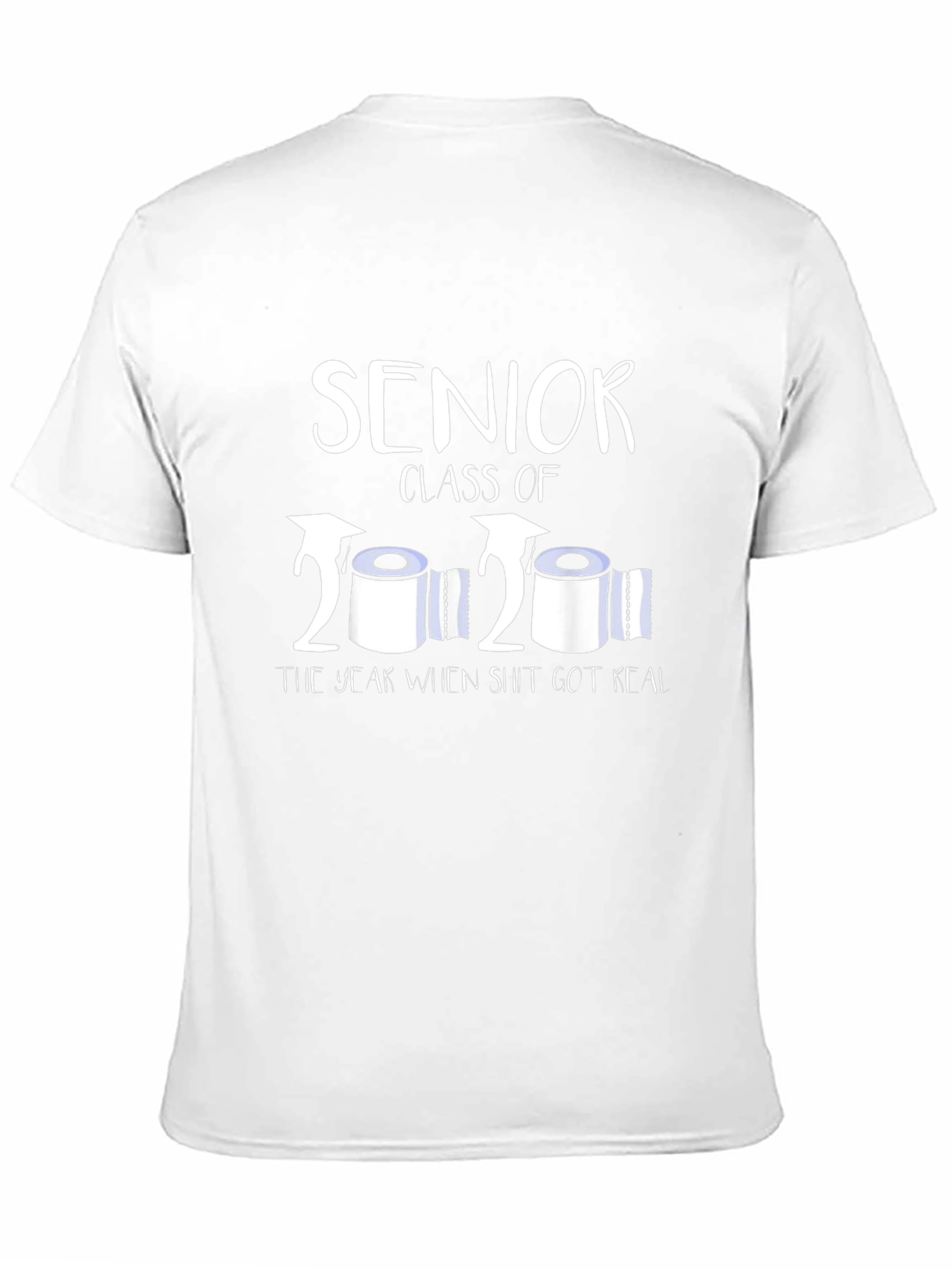 Black Senior Class of 2020 Toilet Paper Humor T-Shirt view 11