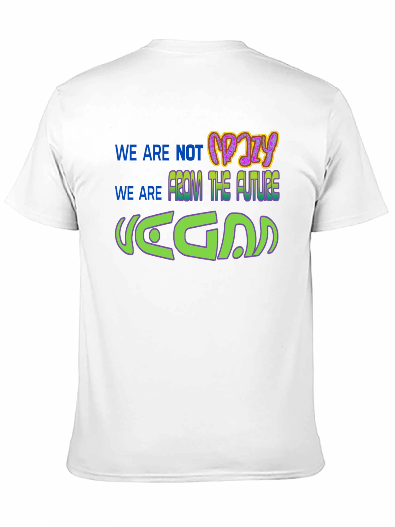 Black Vegan From The Future Graphic T-Shirt view 11
