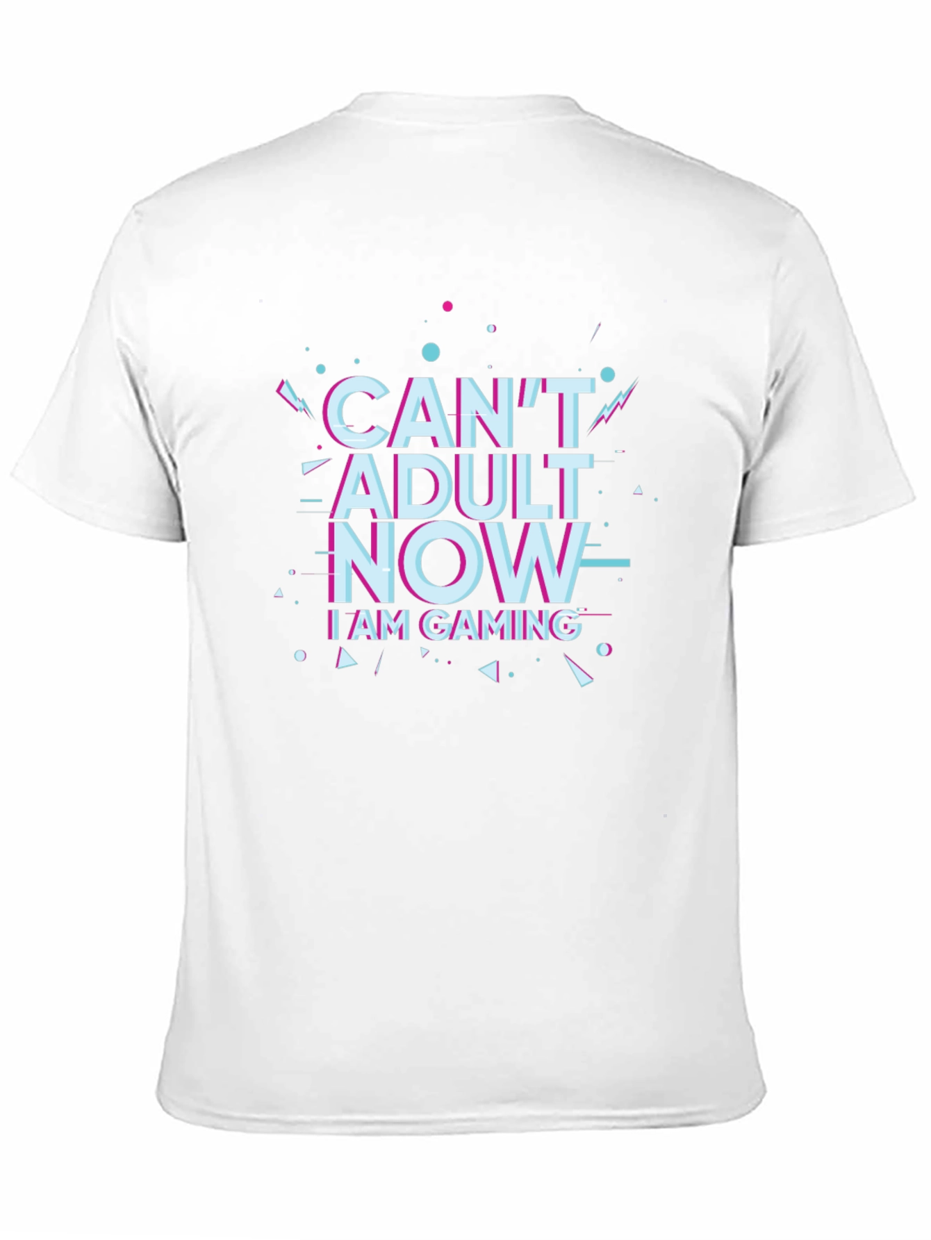 Can't Adult Now Gaming Black T-Shirt - 11