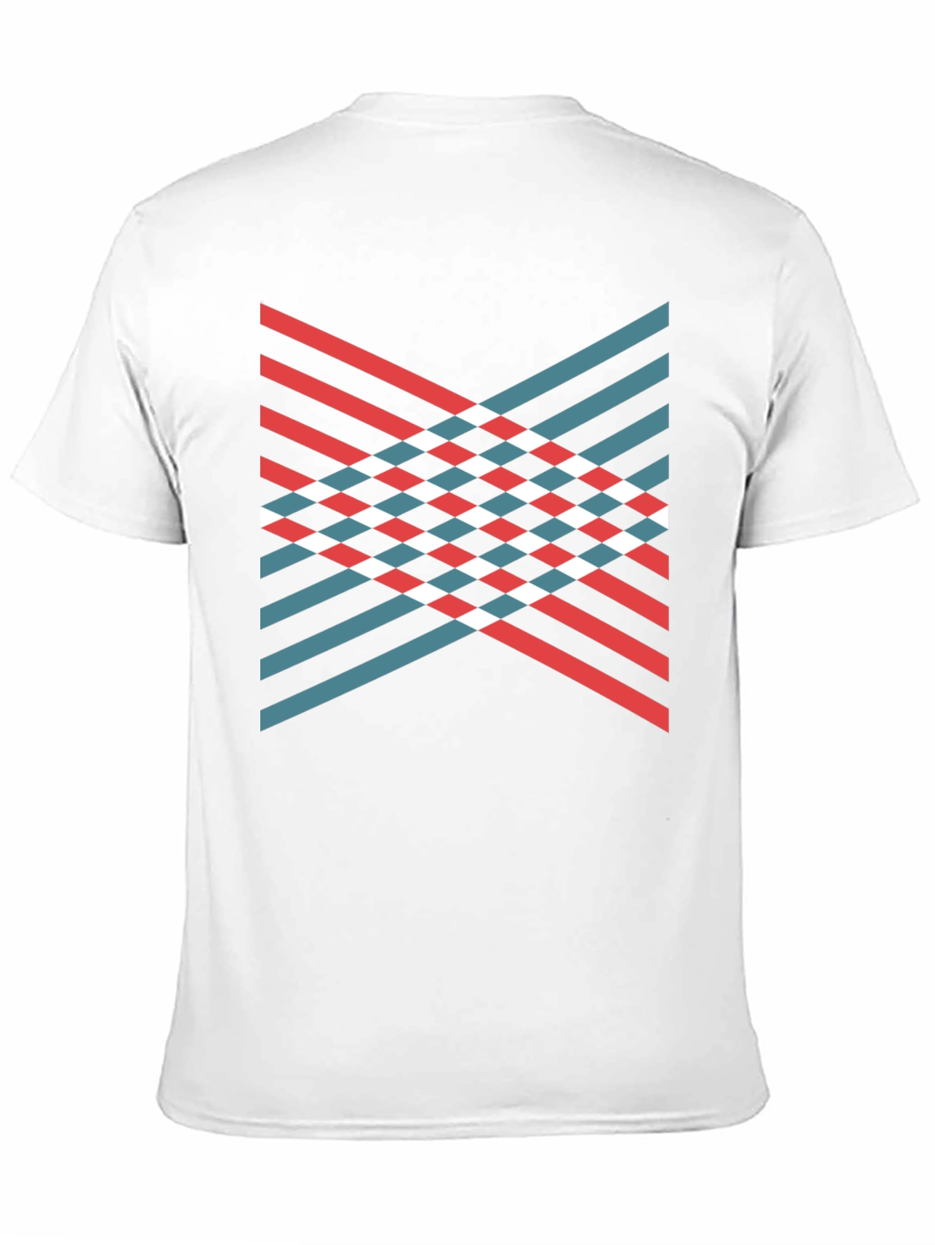Black Modern Geometric Stripe T-Shirt view 11