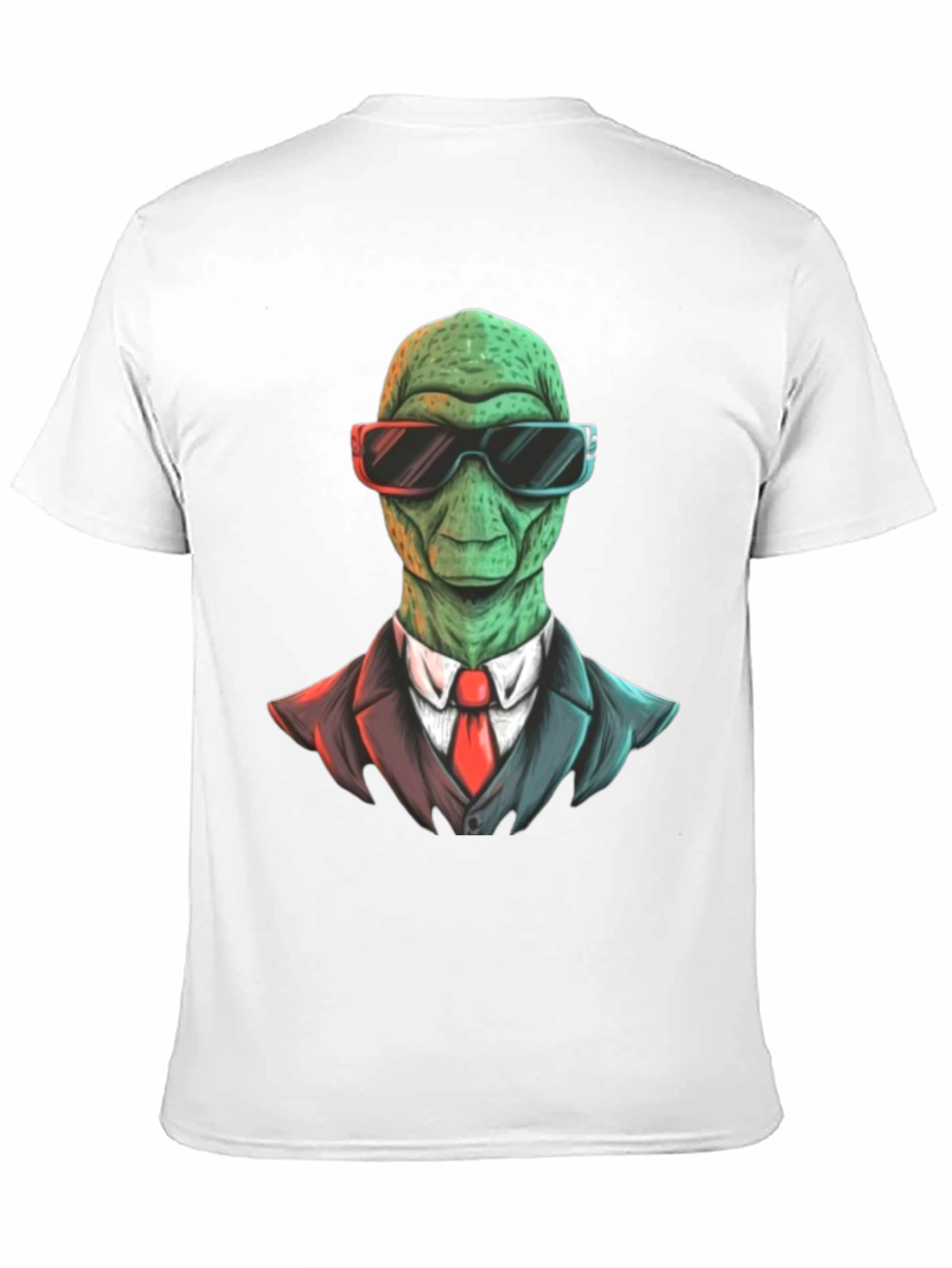Black Alien in Suit Graphic T-Shirt view 11
