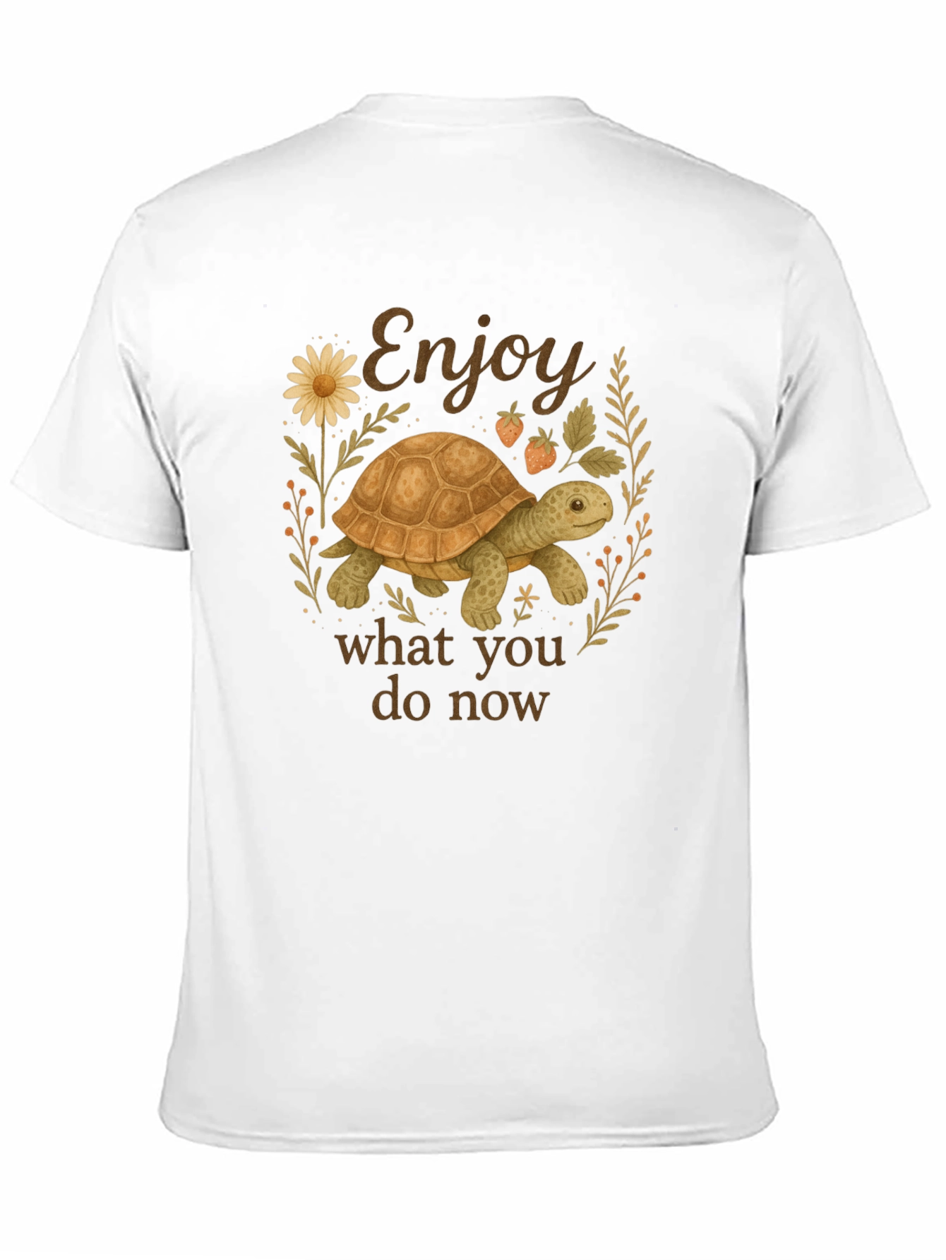 Black Enjoy What You Do Now Turtle T-Shirt view 11
