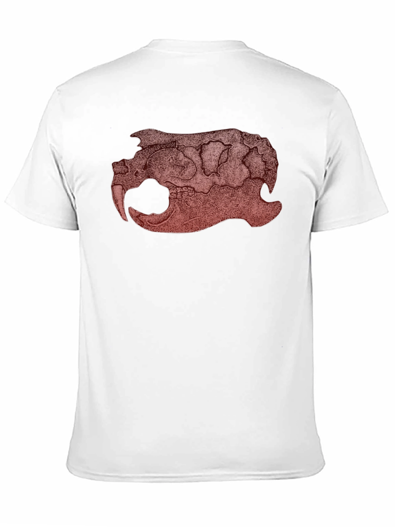 Black Graphic Beaver Skull Print Black T-Shirt view 11