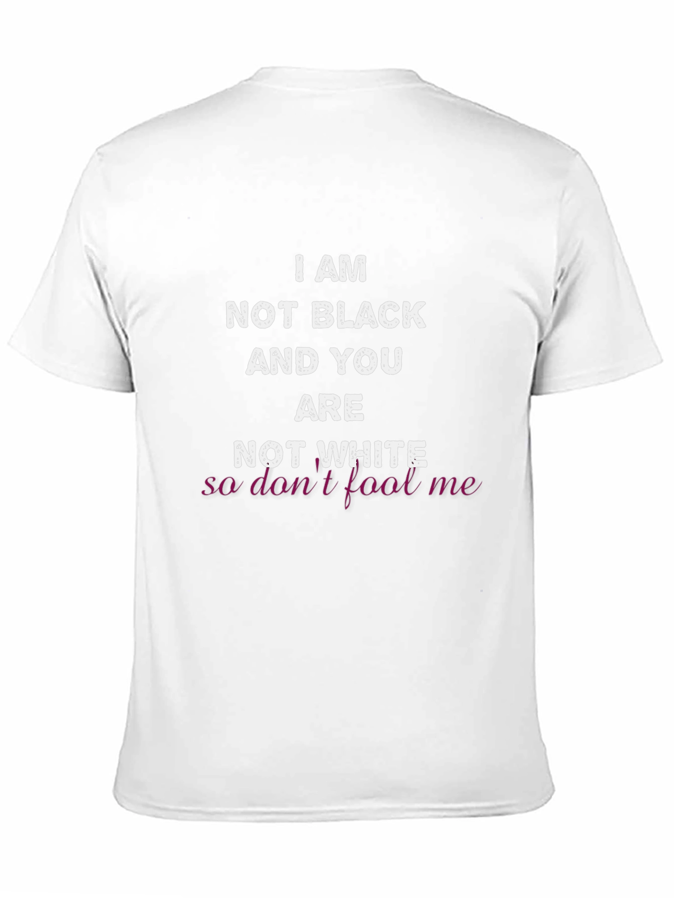 Black I Am Not Black T-Shirt view 11