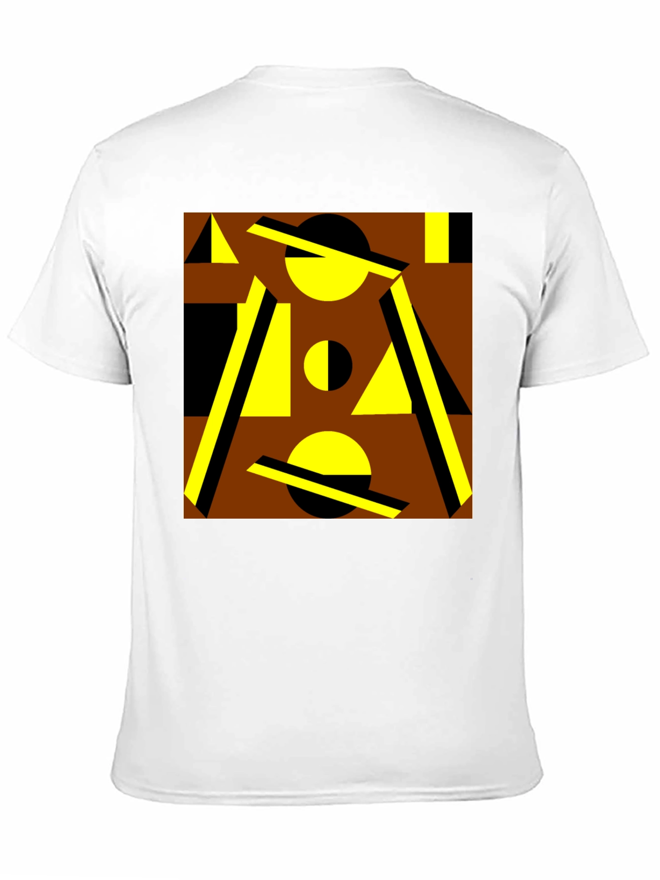 Black Geometric Pattern Graphic Tee view 11